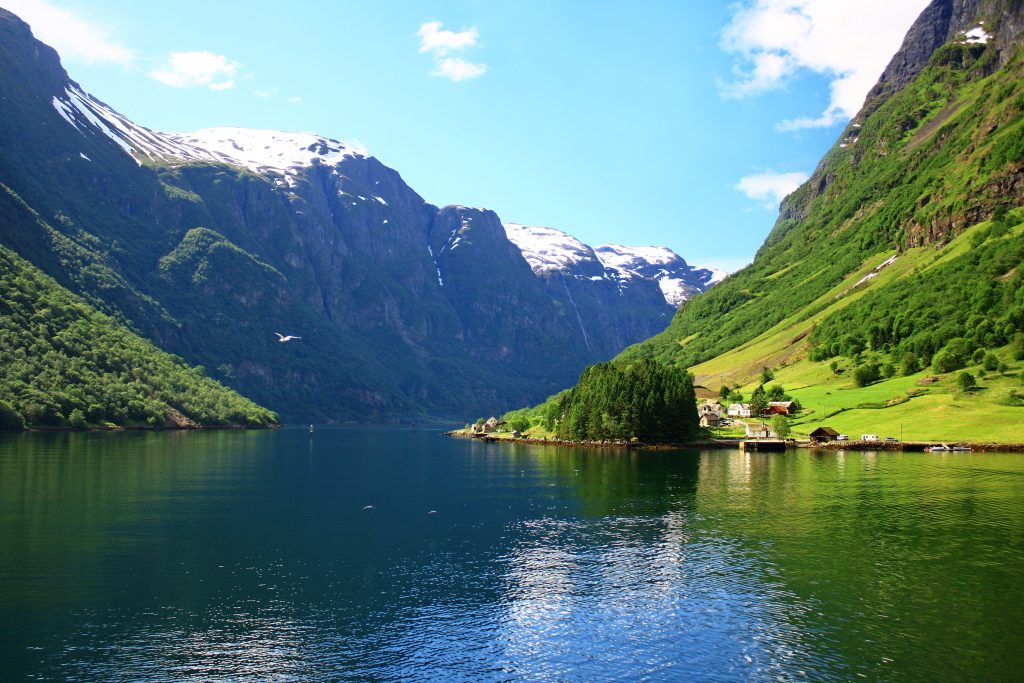 Norwegian fjord coast