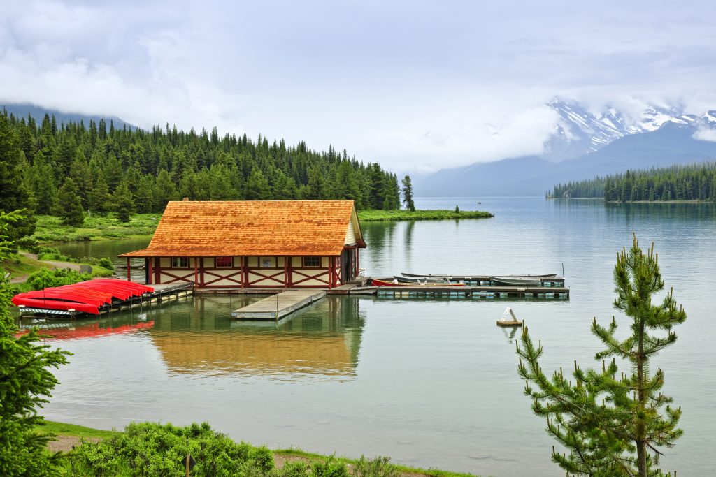 historical site at lake